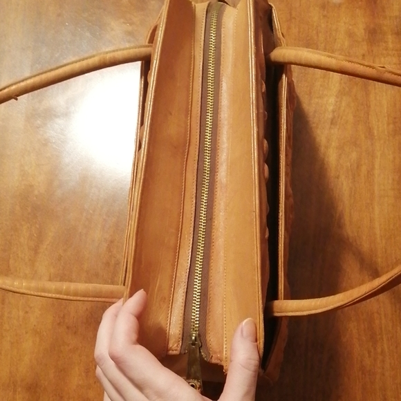 Vintage leather handbag - Picture 3 of 8